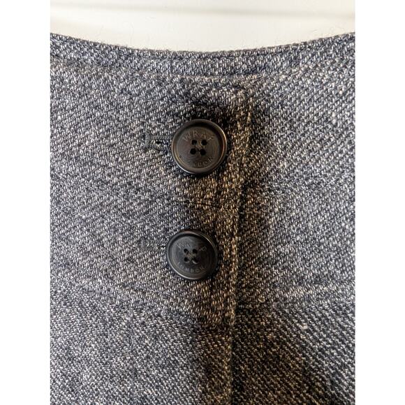 WRAP LONDON Women's Gray Tweed Shorts Size 12 NWT Linen Wool Silk Luxury UK - Picture 3 of 13